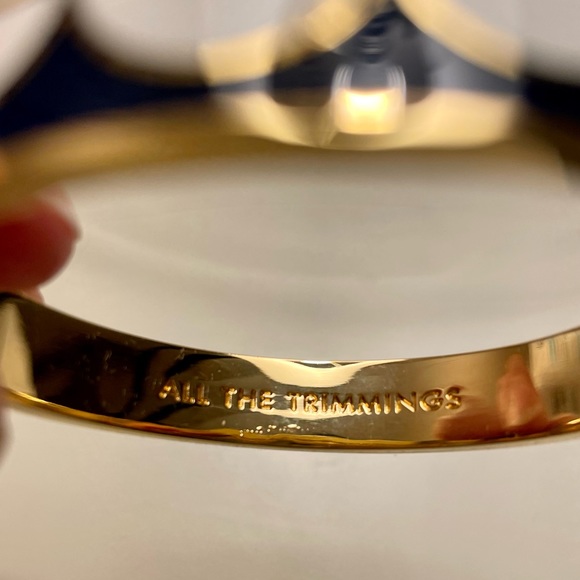 Kate Spade "All The Trimmings" Hinged Bangle - Picture 2 of 5